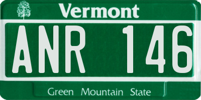 VT license plate ANR146