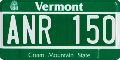 VT license plate ANR150