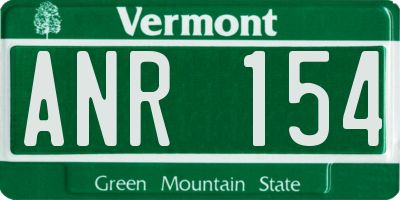 VT license plate ANR154