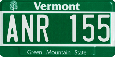 VT license plate ANR155