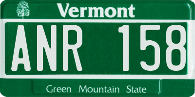 VT license plate ANR158