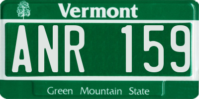 VT license plate ANR159
