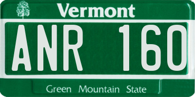 VT license plate ANR160