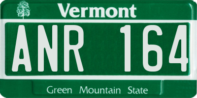 VT license plate ANR164