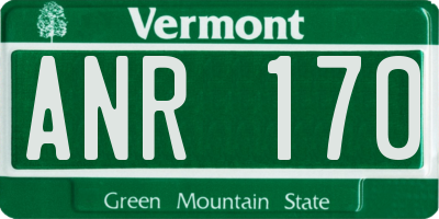 VT license plate ANR170