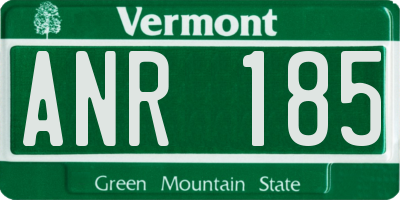 VT license plate ANR185