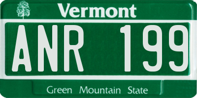 VT license plate ANR199