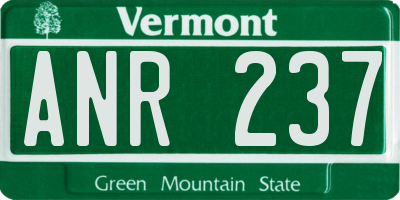 VT license plate ANR237