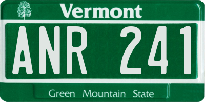 VT license plate ANR241