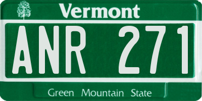 VT license plate ANR271