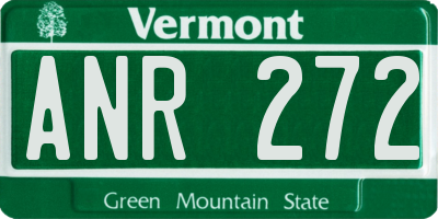 VT license plate ANR272