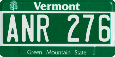 VT license plate ANR276