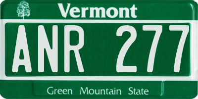 VT license plate ANR277