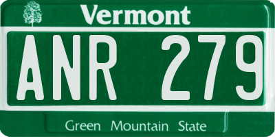 VT license plate ANR279