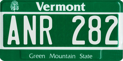 VT license plate ANR282