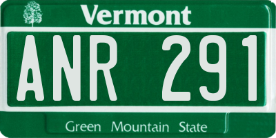VT license plate ANR291
