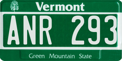 VT license plate ANR293