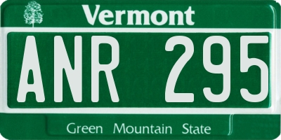 VT license plate ANR295