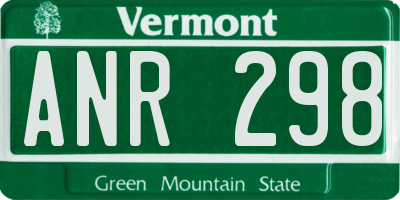 VT license plate ANR298