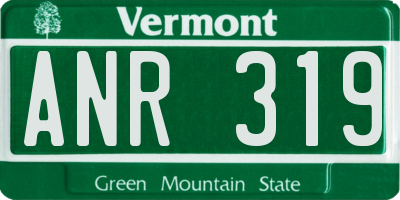VT license plate ANR319