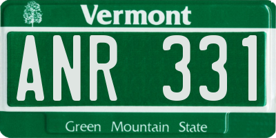 VT license plate ANR331