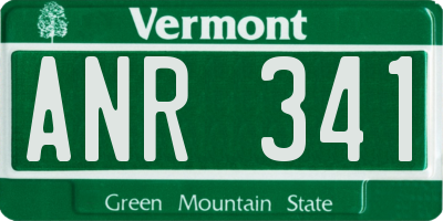 VT license plate ANR341