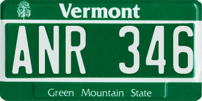 VT license plate ANR346