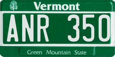 VT license plate ANR350