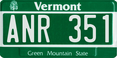 VT license plate ANR351