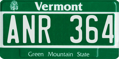 VT license plate ANR364