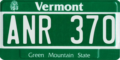 VT license plate ANR370