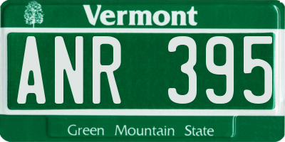 VT license plate ANR395