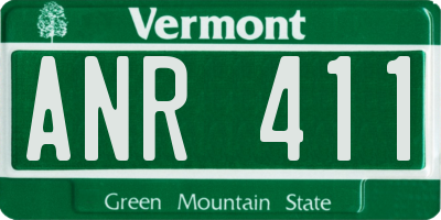 VT license plate ANR411