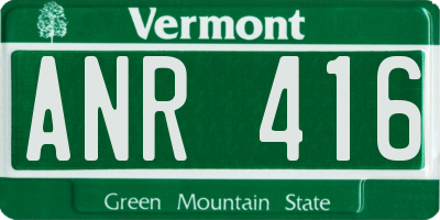 VT license plate ANR416