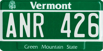 VT license plate ANR426