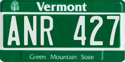 VT license plate ANR427