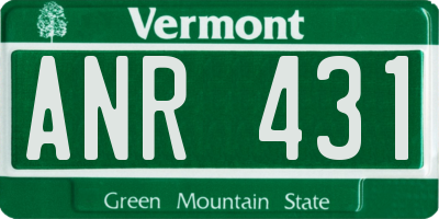 VT license plate ANR431