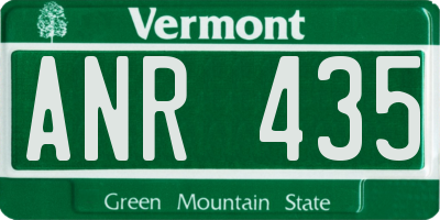 VT license plate ANR435
