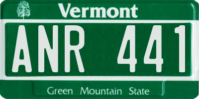 VT license plate ANR441