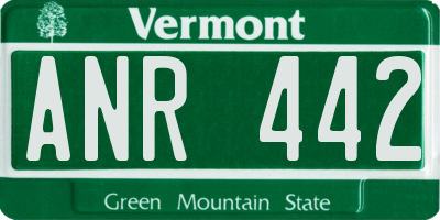 VT license plate ANR442