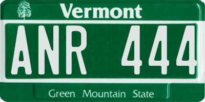VT license plate ANR444