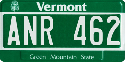 VT license plate ANR462