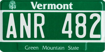 VT license plate ANR482