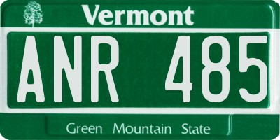 VT license plate ANR485