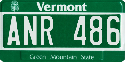 VT license plate ANR486