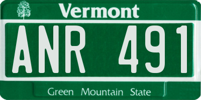 VT license plate ANR491