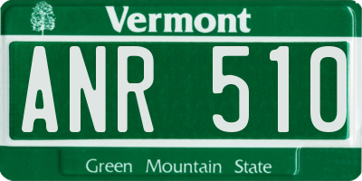 VT license plate ANR510