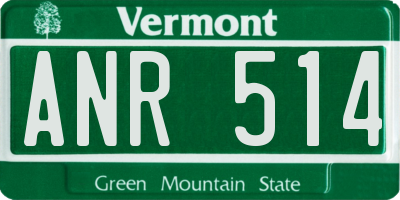 VT license plate ANR514