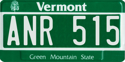 VT license plate ANR515