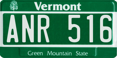 VT license plate ANR516